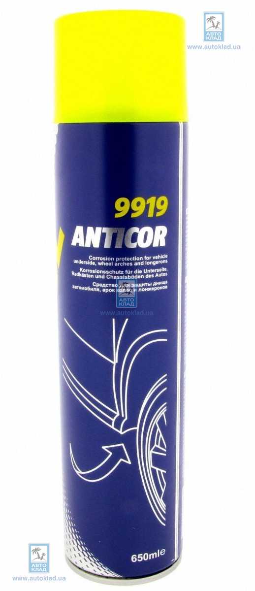 Антикор Anticor schhvarz 9919 Spray 650мл MANNOL MN4404